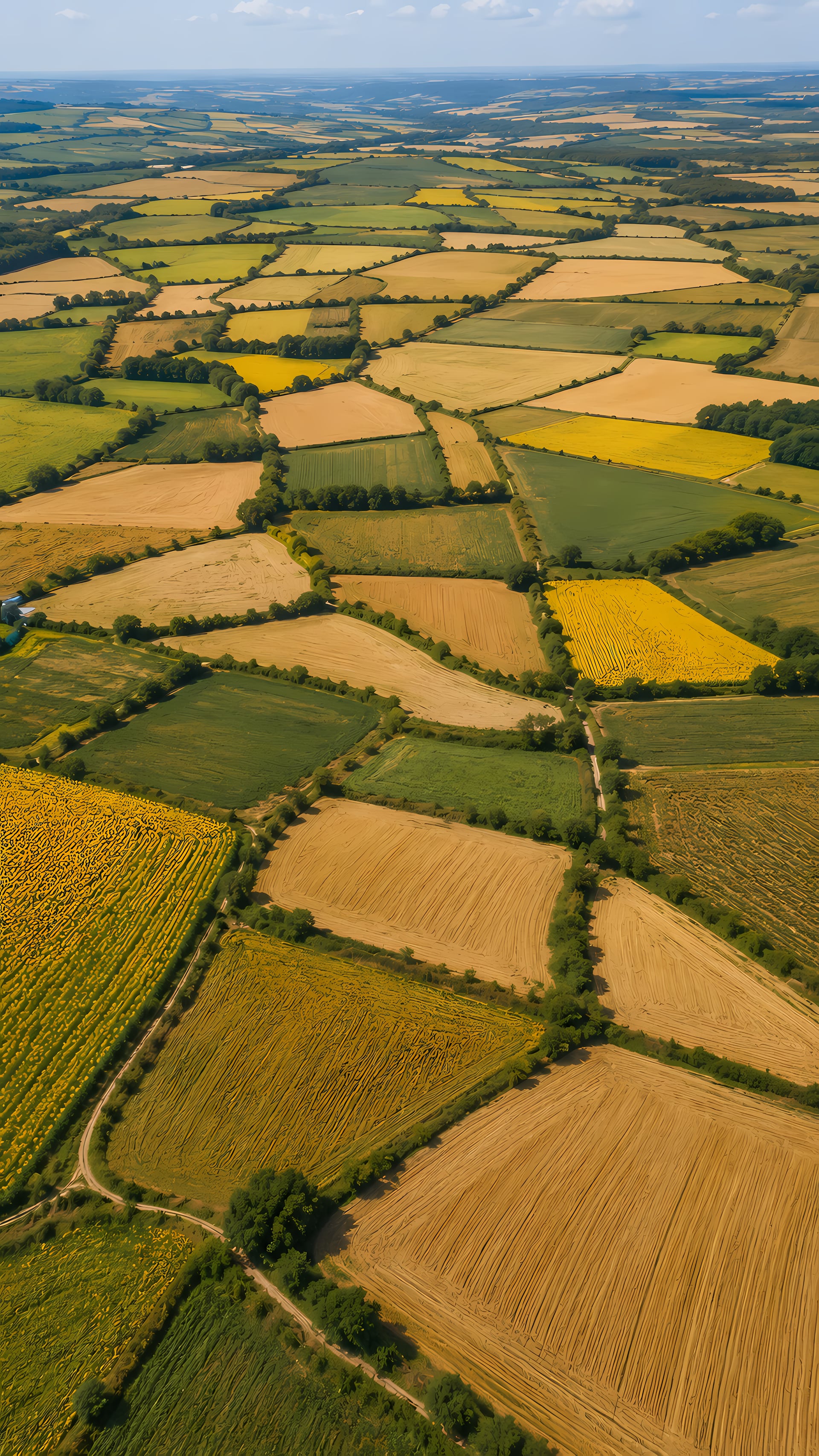 Paysage agricole – parcellaire morcelé